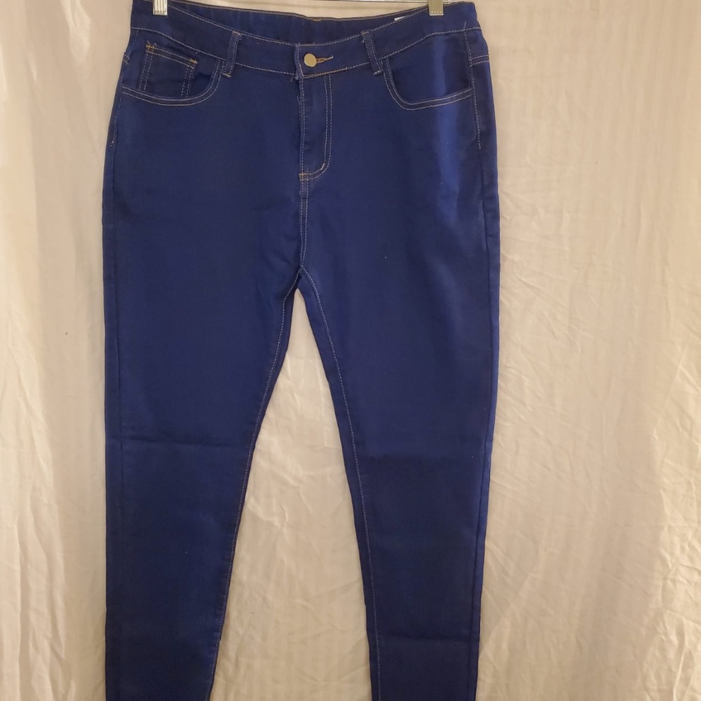 Women blue jeans